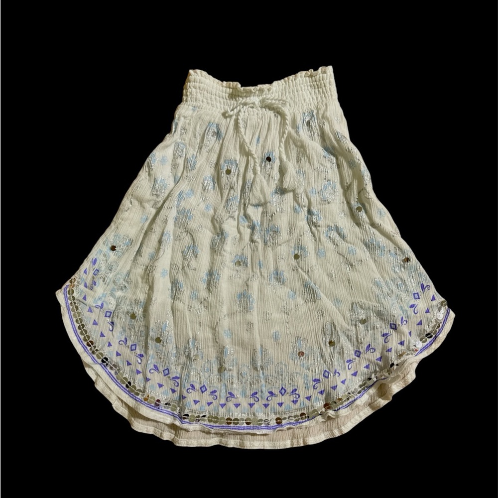 Little girls Justice white skirt